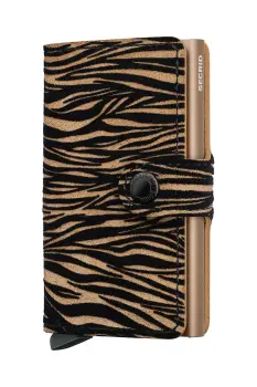 Secrid portofel de piele culoarea bej, MZe-Beige imagine