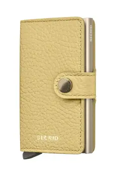 Secrid portofel de piele culoarea galben, MPe-Butter Yellow imagine