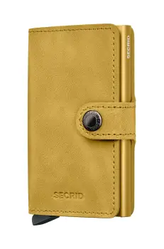 Secrid portofel de piele culoarea galben, MV-Yellow imagine