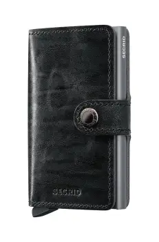 Secrid portofel de piele culoarea gri, MDM-Grey imagine