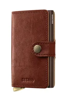 Secrid portofel de piele culoarea maro, MBc-Whiskey imagine