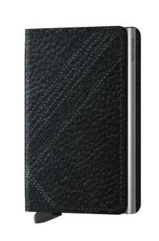 Secrid Portofel de piele culoarea negru imagine