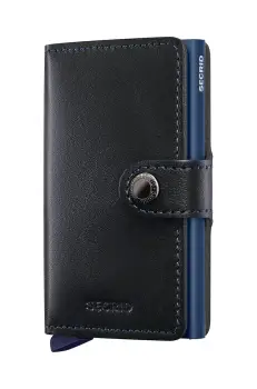 Secrid portofel de piele culoarea negru, M-Black-Navy imagine