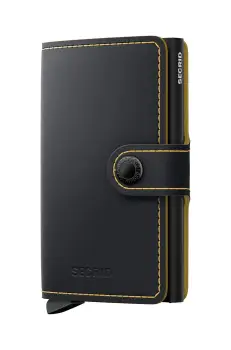 Secrid portofel de piele culoarea negru, MM-Black & Ochre imagine