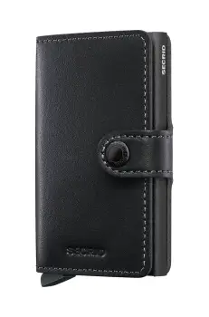 Secrid portofel de piele culoarea negru, MPc-Black imagine