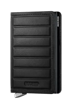 Secrid portofel de piele culoarea negru, SEl-Black imagine