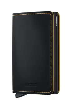 Secrid portofel de piele culoarea negru, SM-Black & Ochre imagine