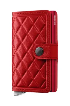 Secrid portofel de piele culoarea rosu, MEd-Red imagine