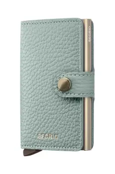 Secrid portofel de piele culoarea turcoaz, MPe-Sea Green imagine