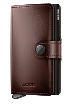 Secrid portofel de piele DUSK culoarea maro imagine