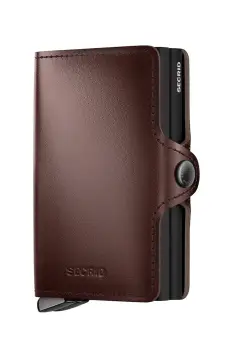 Secrid portofel de piele DUSK culoarea maro imagine