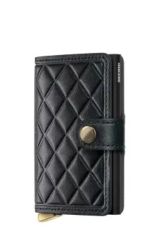 Secrid portofel de piele EMBOSS DIAMOND culoarea bordo imagine