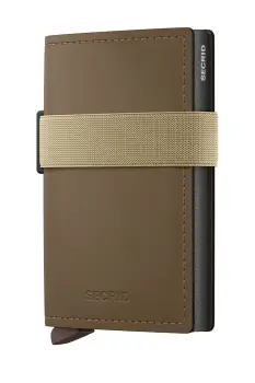 Secrid portofel de piele MATTE culoarea maro imagine