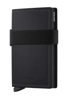 Secrid portofel de piele MATTE culoarea negru imagine