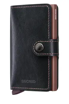 Secrid portofel de piele MIRUM culoarea negru imagine