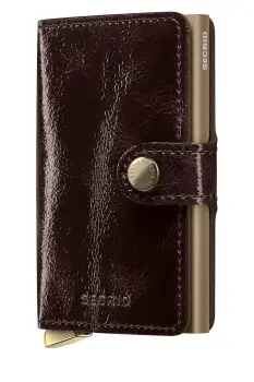 Secrid portofel de piele NAPLAK culoarea bordo imagine