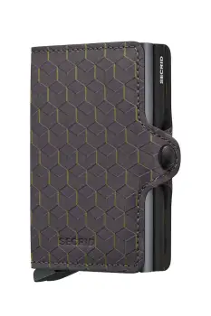 Secrid portofel de piele OPTICAL culoarea gri imagine