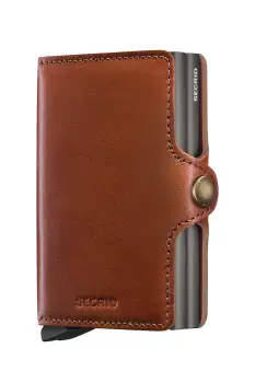 Secrid portofel de piele TEXANO culoarea maro imagine