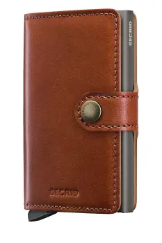 Secrid portofel de piele TEXANO culoarea maro imagine