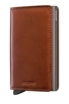 Secrid portofel de piele TEXANO culoarea maro imagine