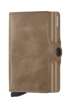 Secrid portofel de piele Twinwallet Vintage Taupe culoarea bej imagine