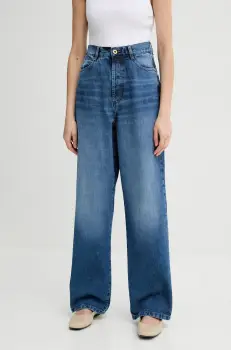 Sessun blugi din bumbac high waist, 24121005 imagine