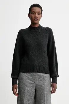 Sessun pulover de lana culoarea gri, cu turtleneck, 25109005 imagine