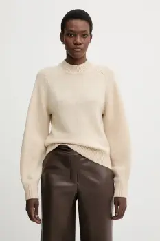 Sessun pulover de lana culoarea gri, cu turtleneck, 25109005 imagine