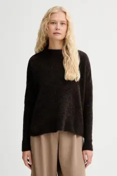 Sessun pulover de lana culoarea maro, light, 24109009 imagine