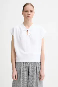 Sessun tricou din bumbac culoarea alb, 25208017 imagine