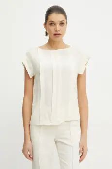 Silvian Heach bluza DACEBI femei, culoarea bej, neted, GPP25162BL imagine