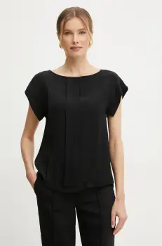 Silvian Heach bluza DACEBI femei, culoarea negru, neted, GPP25162BL imagine