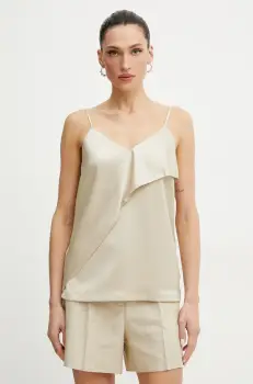 Silvian Heach bluza HAILENI femei, culoarea bej, uni, GPP25335TO imagine