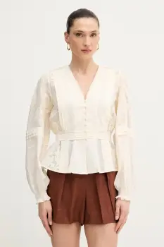 Silvian Heach bluza tip camasa pentru femei, din bumbac AGRIN imagine