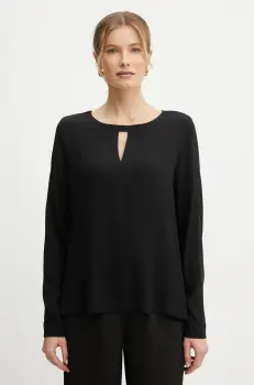 Silvian Heach bluza URTIM femei, culoarea negru, neted, GPP25427BL imagine