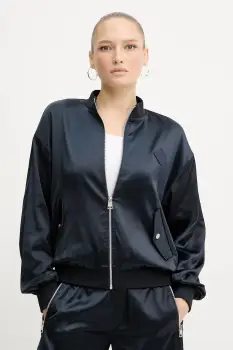 Silvian Heach geaca bomber AGUS culoarea bleumarin, de tranzitie, oversize, GPA25169GB imagine