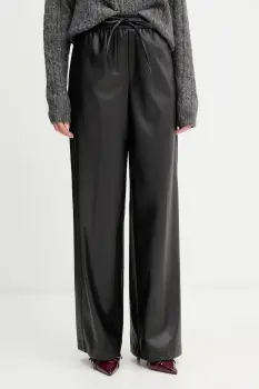 Silvian Heach pantaloni BENNOE culoarea negru, drept, high waist, GPA25118PA imagine