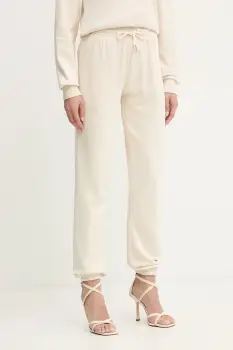 Silvian Heach pantaloni de trening BENKAID culoarea bej, uni, GPA25116PA imagine