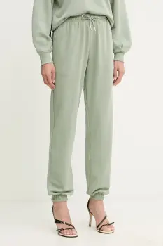 Silvian Heach pantaloni de trening BENKAID culoarea verde, uni, GPA25116PA imagine