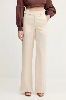 Silvian Heach pantaloni drepti pentru femei plisati imagine