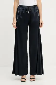 Silvian Heach pantaloni JONY culoarea bleumarin, lat, high waist, GPA25161PA imagine