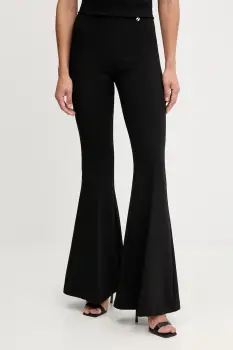 Silvian Heach pantaloni MEDINA culoarea negru, evazati, high waist, GPA25166PA imagine