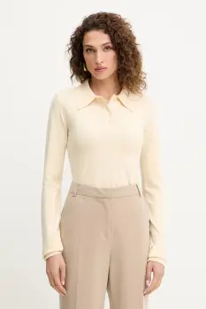 Silvian Heach pulover BUCERS culoarea bej, light, GPA25555PO imagine