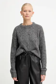 Silvian Heach pulover din amestec de lana MARKOVKA culoarea gri, GPA25146MA imagine