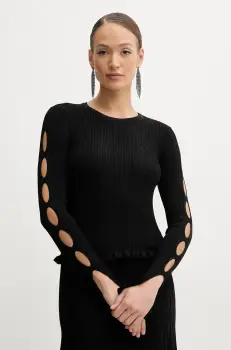 Silvian Heach pulover FINDAL femei, culoarea negru, light, GPP25038MA imagine