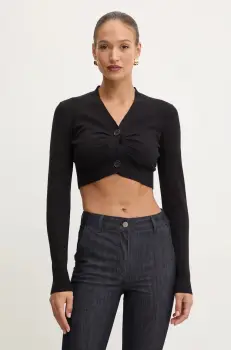 Silvian Heach pulover HELIMO femei, culoarea negru, light, GPA24331CD imagine