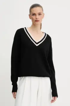 Silvian Heach pulover OLIVIER culoarea negru, GPA25287MA imagine