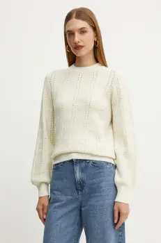 Silvian Heach pulover UMOK femei, culoarea bej, GPA24251MA imagine