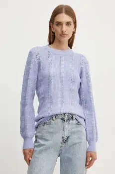 Silvian Heach pulover UMOK femei, culoarea violet, GPA24251MA imagine