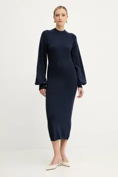 Silvian Heach rochie AMARAT culoarea albastru marin, maxi, drept, GPA25257VE imagine